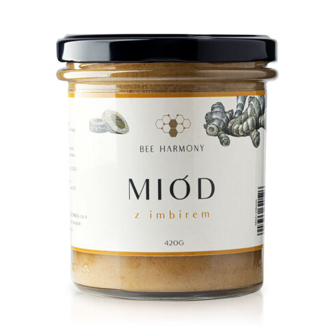 miód imbir BeeHarmony